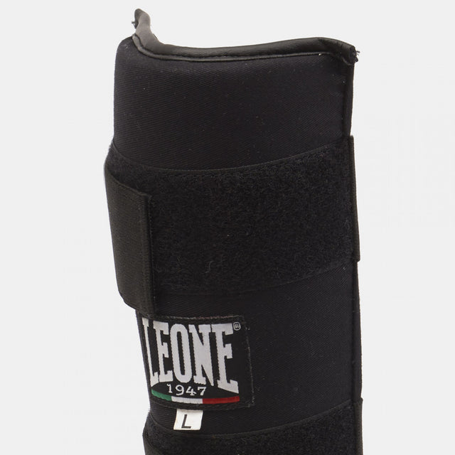 Leone Kickboxing Shin Guards Basic - Black