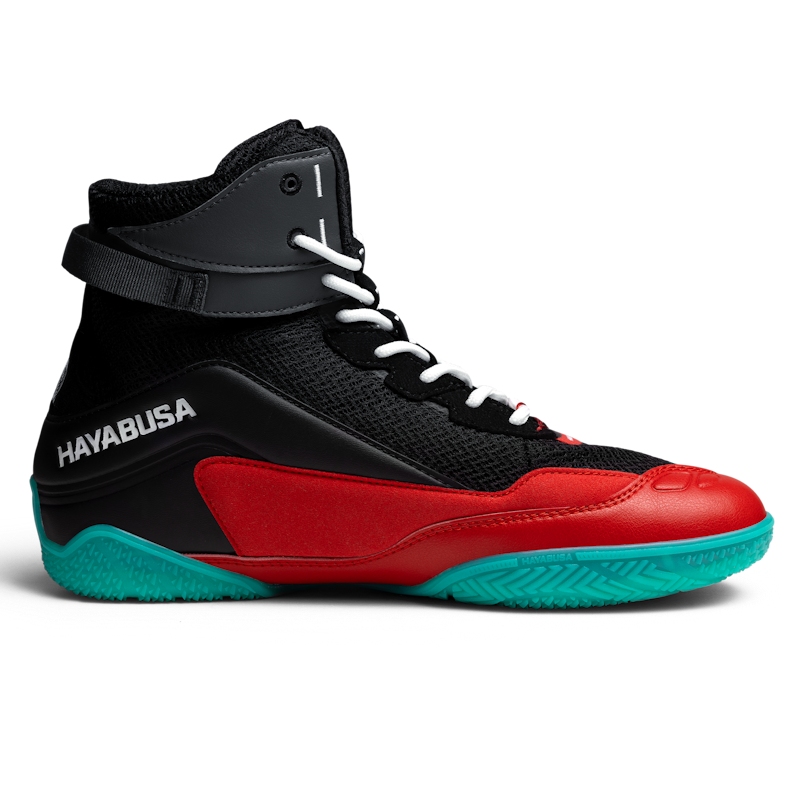 Hayabusa Talon Boxschuhe – Schwarz/Rot/Blau