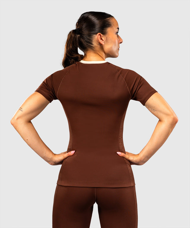 Rashguard Venum Viper Manches Courtes Femme – Marron