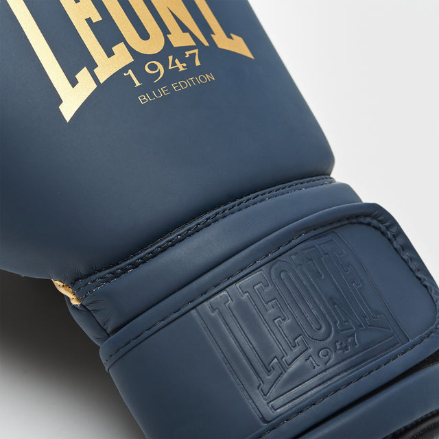 Guantoni da boxe Leone GN059B – Blu navy/Oro