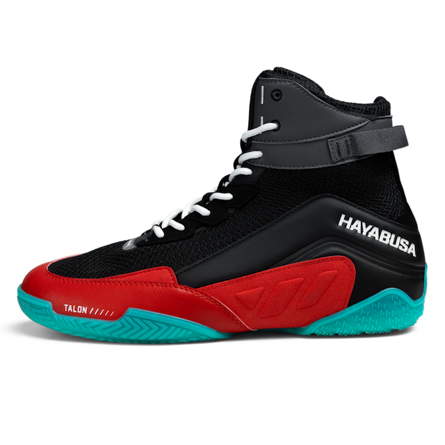 Hayabusa Talon Boxschuhe – Schwarz/Rot/Blau