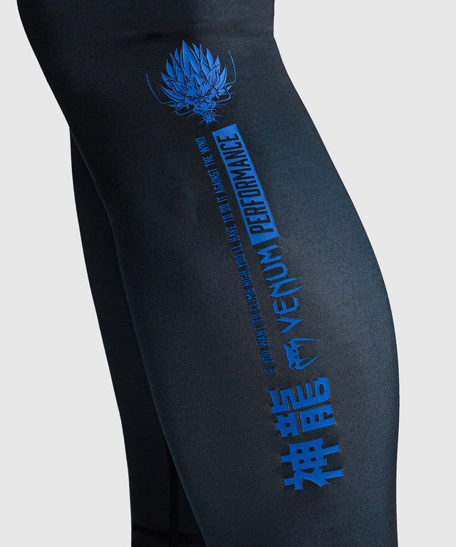 Venum Compression shorts Thunder Dragon – Black/Royal blue