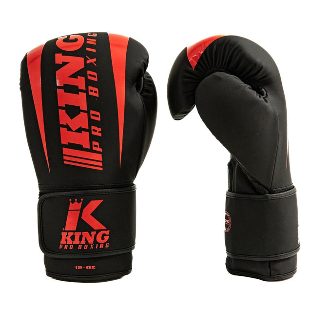 Gants de boxe King Pro Boxing Revo – Noir/Rouge