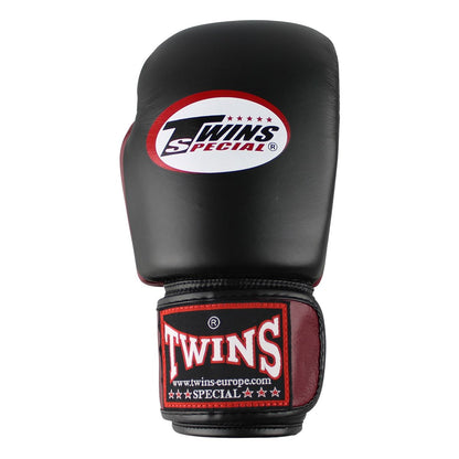 Gants de boxe Twins BGVL3 - Noir/Bordeaux Rouge