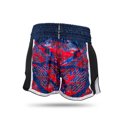 Short Muay Thai Booster Alien - Bleu/Rouge