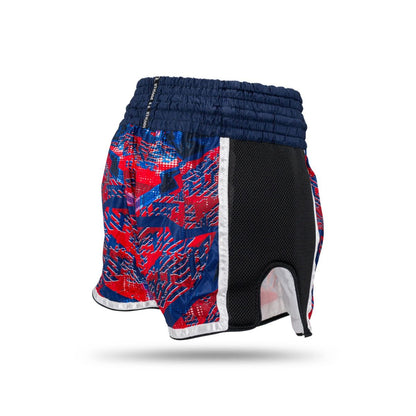 Short Muay Thai Booster Alien - Bleu/Rouge