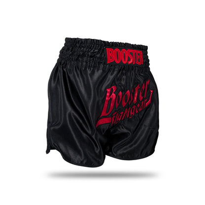 Short de Muay-Thaï Booster Thunder - Noir/Rouge