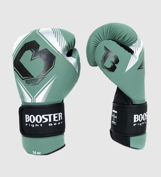 Gants de boxe Booster Bangkok – Vert/Argent/Noir
