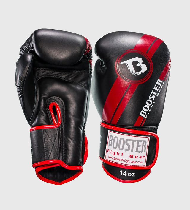 Gants de boxe Booster – Noir/Rouge – Gants de boxe