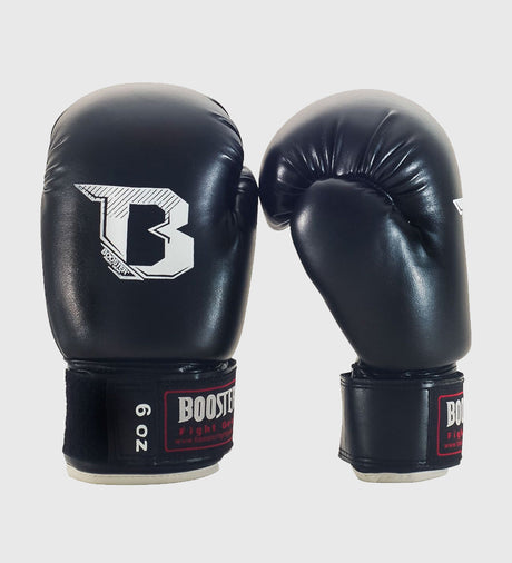 Booster Kickbox-Handschuhe Kids – Schwarz/Weiß – Boxhandschuhe