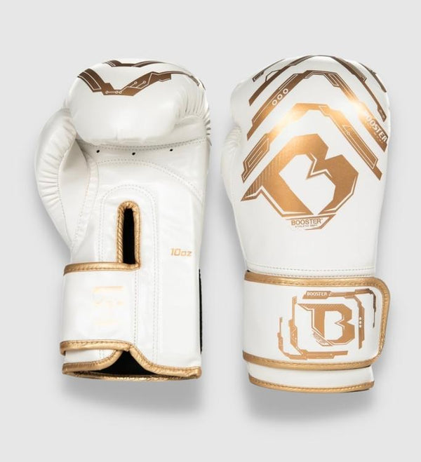 Gants de boxe Booster Elite Enfant – Blanc/Or
