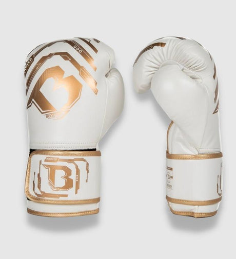 Booster Kickboks Handschoenen Youth Elite Kids - Wit/Goud - (Kick)Bokshandschoenen