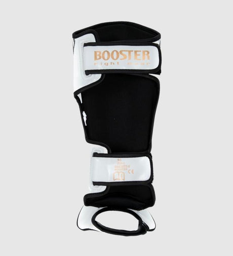 Protège-tibias Booster Bangkok – Blanc/Noir/Or – Protège-tibias