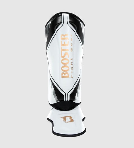 Protège-tibias Booster Bangkok – Blanc/Noir/Or – Protège-tibias