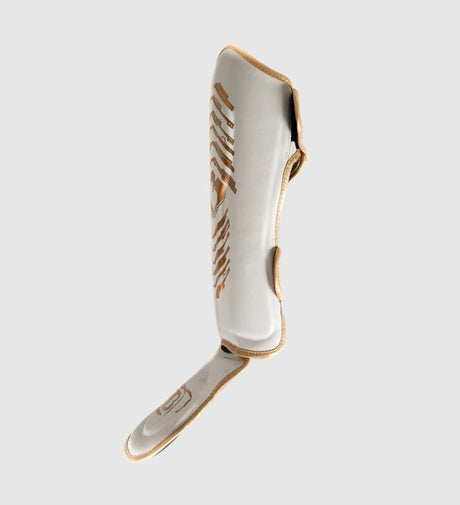 Protège-tibias Booster Elite V2 Kids – Blanc/Or – Protège-tibias