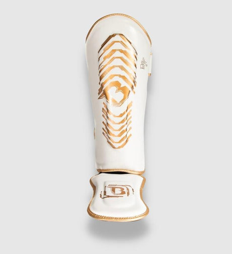 Protège-tibias Booster Elite V2 Kids – Blanc/Or – Protège-tibias