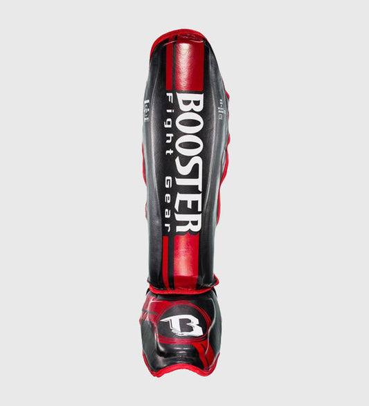 Booster Kickboks Scheenbeschermers V3 - Zwart/Rood - Scheenbeschermers