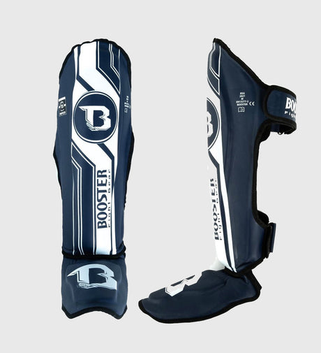 Espinilleras Booster Kickboks V9 – Azul/Blanco – Espinilleras