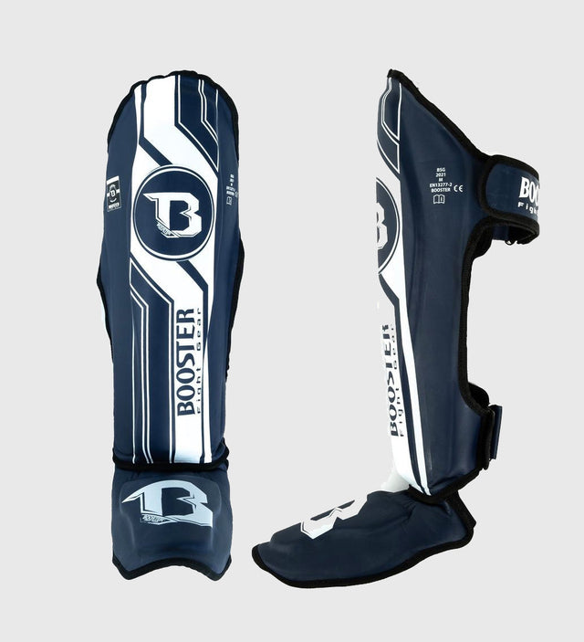Protège-tibias Booster Kickboks V9 – Bleu/Blanc – Protège-tibias
