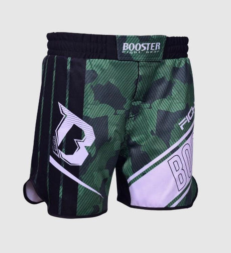 Booster MMA Shorts B Force 3 – Schwarz/Grün/Weiß – Shorts