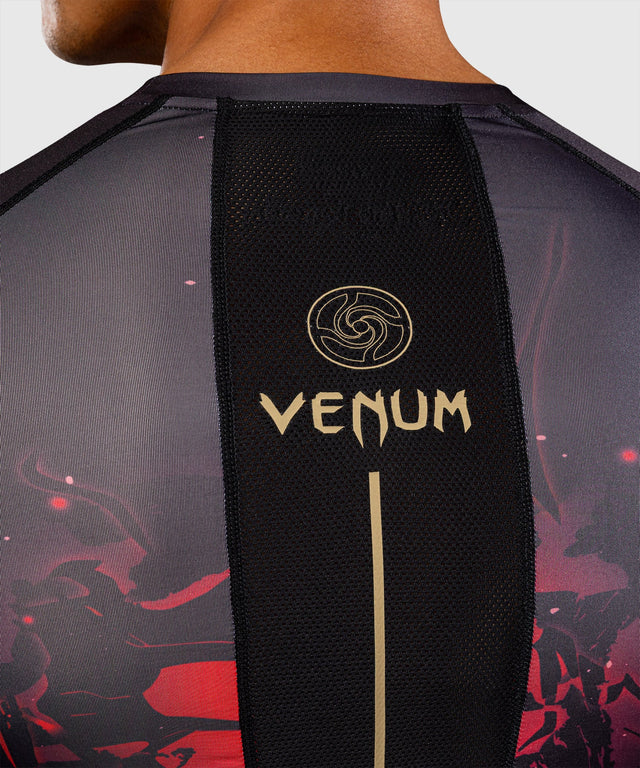 Rashguard Venum x Jujutsu Kaisen Itadori Manches longues – Noir/Rouge