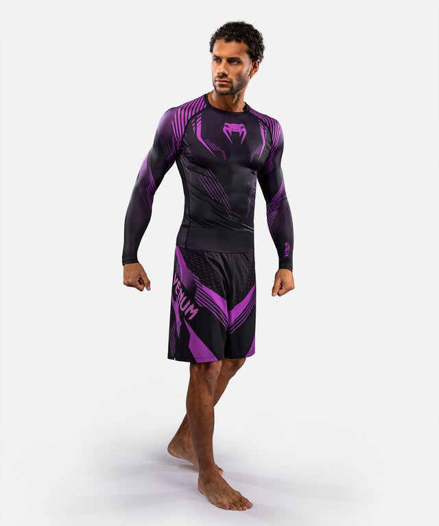 Rashguard Venum No-Gi 6.0 Maniche Lunghe – Nero/Viola