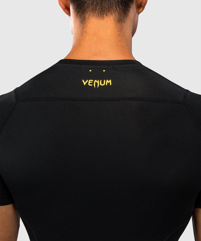 Rashguard Venum G-Core Manches Courtes – Noir/Or