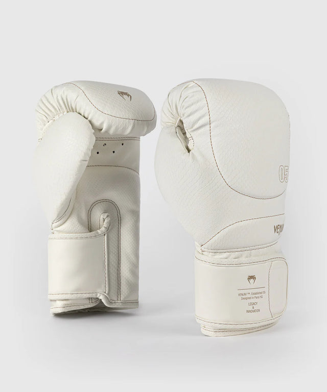 Guantes de boxeo Venum Impact Evo Scales – Blanco marfil