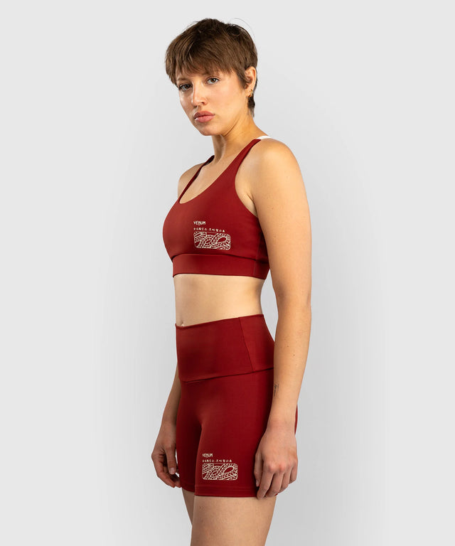 Venum Damen-Shorts Serpenti - Burgunderrot