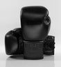 Gants de boxe Caged X Series à lacets – Noir/Noir