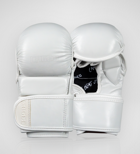 Gants de MMA Caged X Series Sparring – Blanc/Blanc