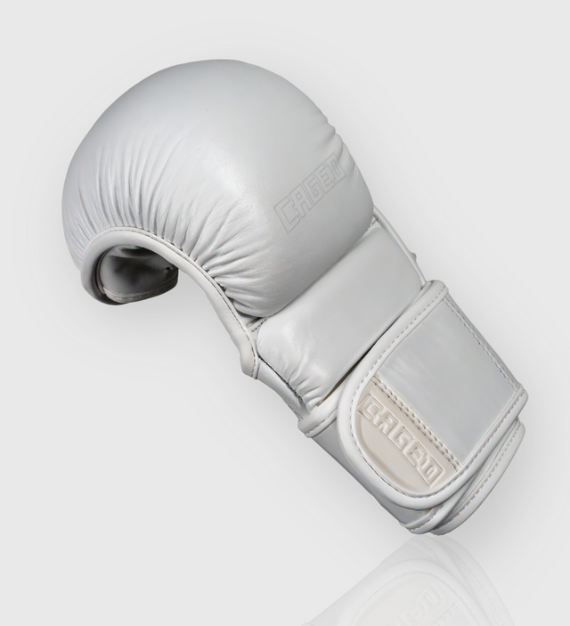 Guantes de MMA Caged 'X Series' Sparring – Blanco/Blanco