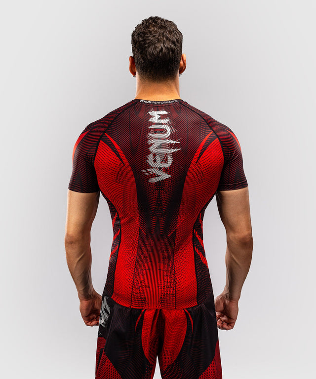 Rashguard Venum Galactic 3.0 Maniche Corte – Rosso/Argento
