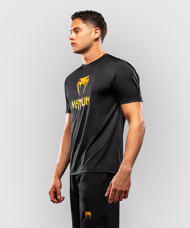 Venum T-Shirt Classic Dry Tech – Black/Gold
