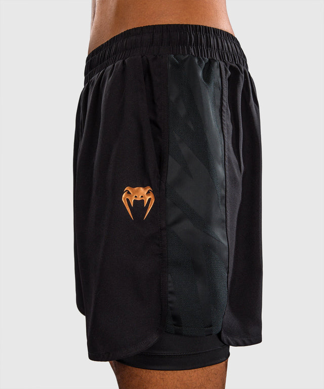 Pantaloni scurți de antrenament Venum G-Fit Revolution – Negru/Cupru