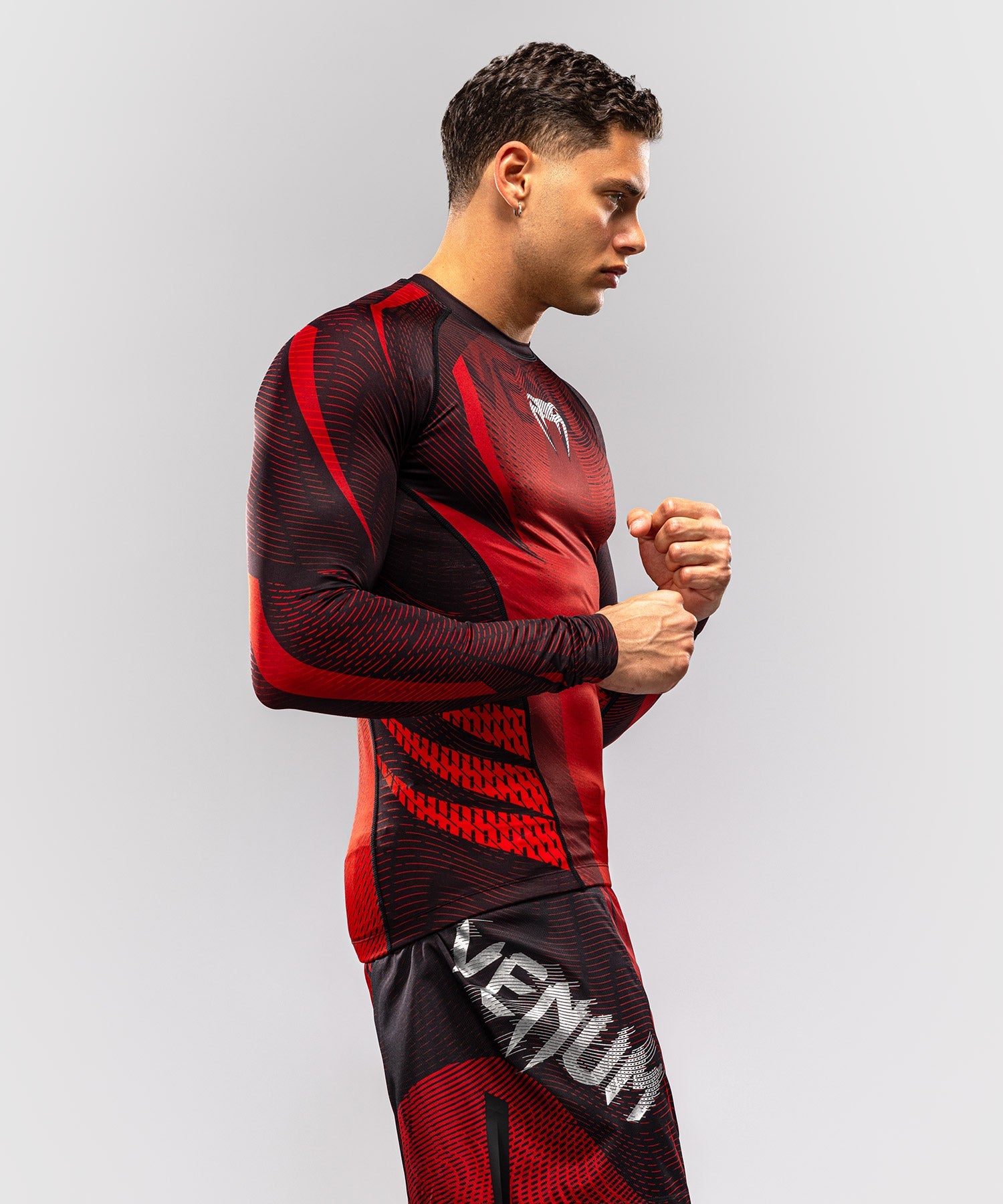 Rashguard Venum Galactic 3.0 Maniche Lunghe – Rosso/Argento