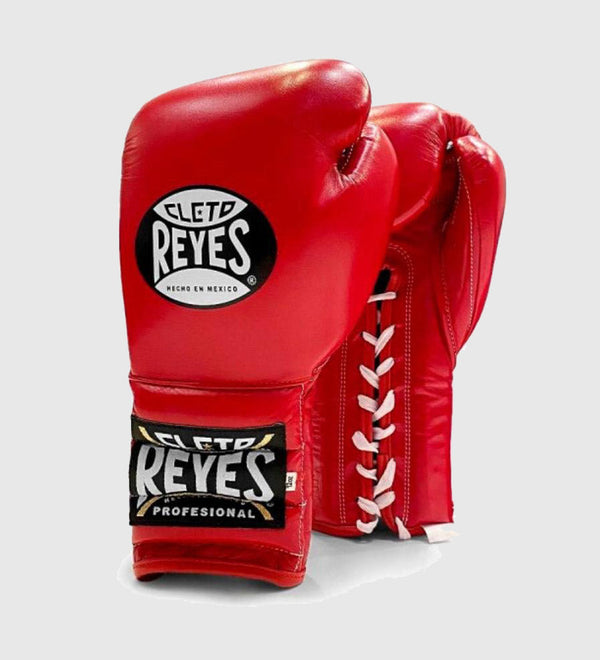 Guantes de boxeo Cleto Reyes Sparring con cierre de cordones – Rojo
