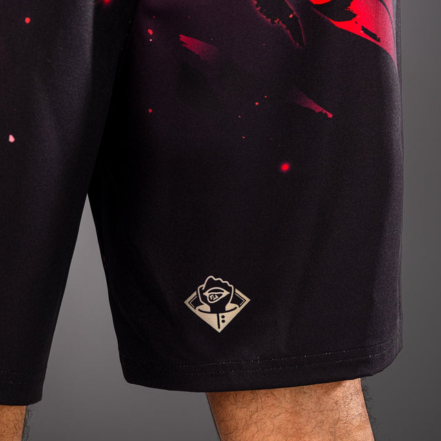 Pantaloncini da allenamento Venum x Jujutsu Kaisen Itadori – Nero/Rosso