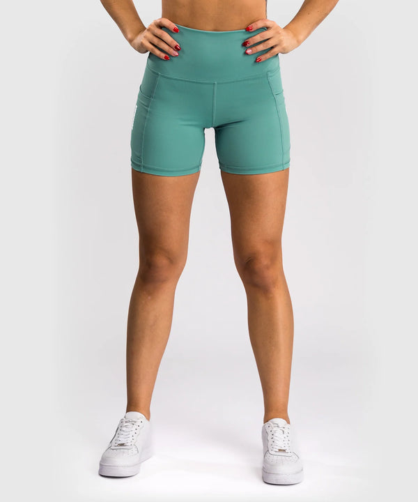 Pantaloncini da allenamento Venum Essential – Aqua Green da donna