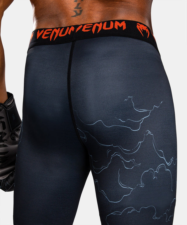 Venum Kompressionsshorts Thunder Dragon – Schwarz/Grau/Kupfer