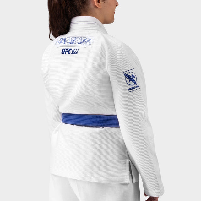 Kimono de BJJ Hayabusa x UFC Jas Lightweight Mujer - Blanco
