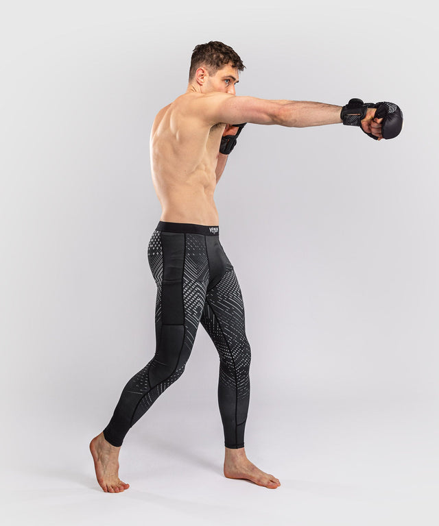 Mallas de compresión Venum Midnight Fury – Negro/Gris/Plata