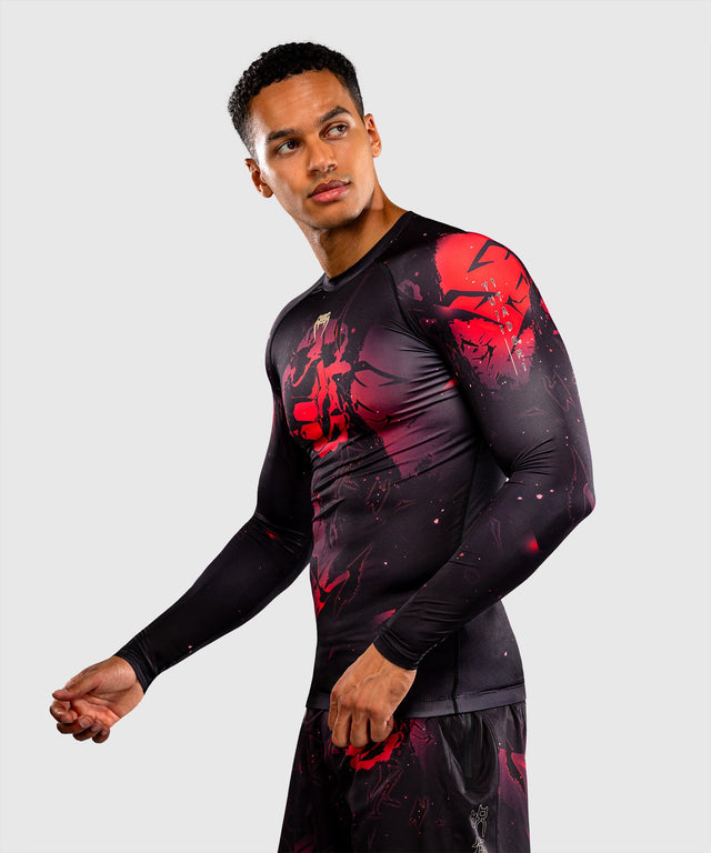 Rashguard Venum x Jujutsu Kaisen Itadori Manches longues – Noir/Rouge