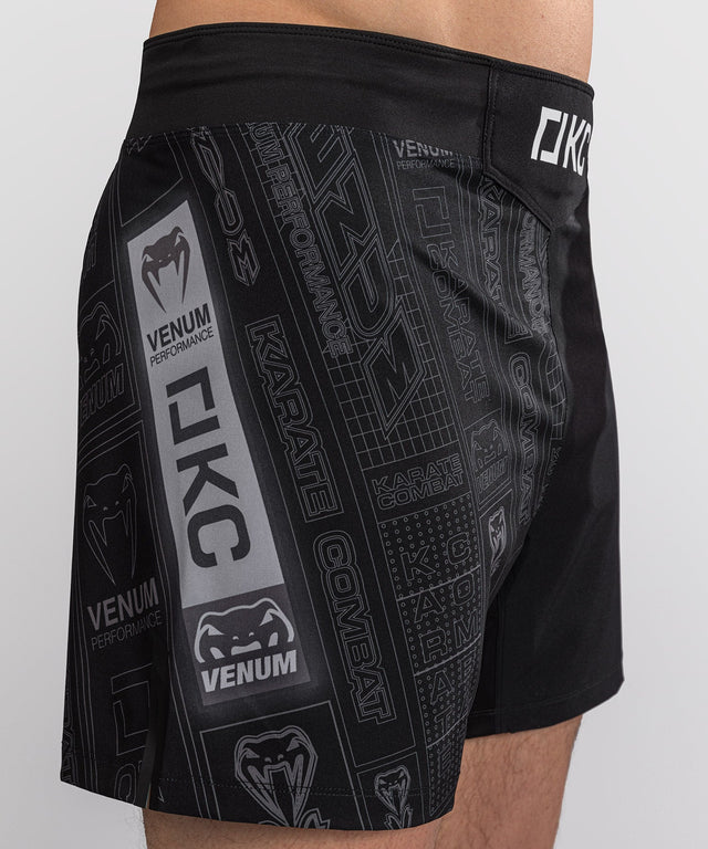 Shorts de MMA Venum Karate Combat – Noir/Gris