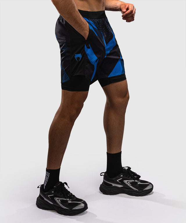 Shorts de compression Venum No-Gi 6.0 – Noir/Bleu