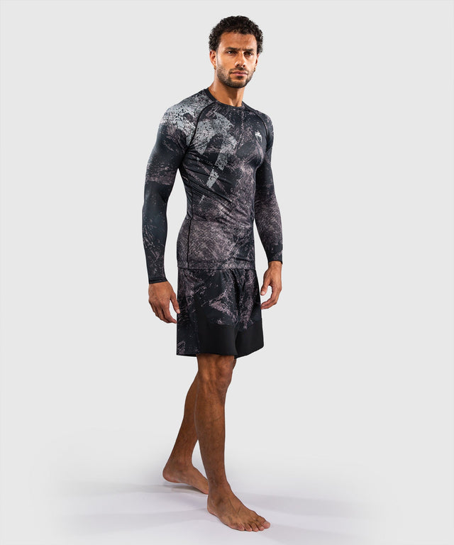 Rashguard Venum Rage & Workout Manga Larga – Negro/Gris