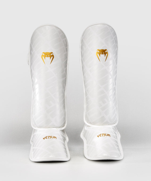 Venum Contender 1.5 XT 3D Shin Guards – White/Gold