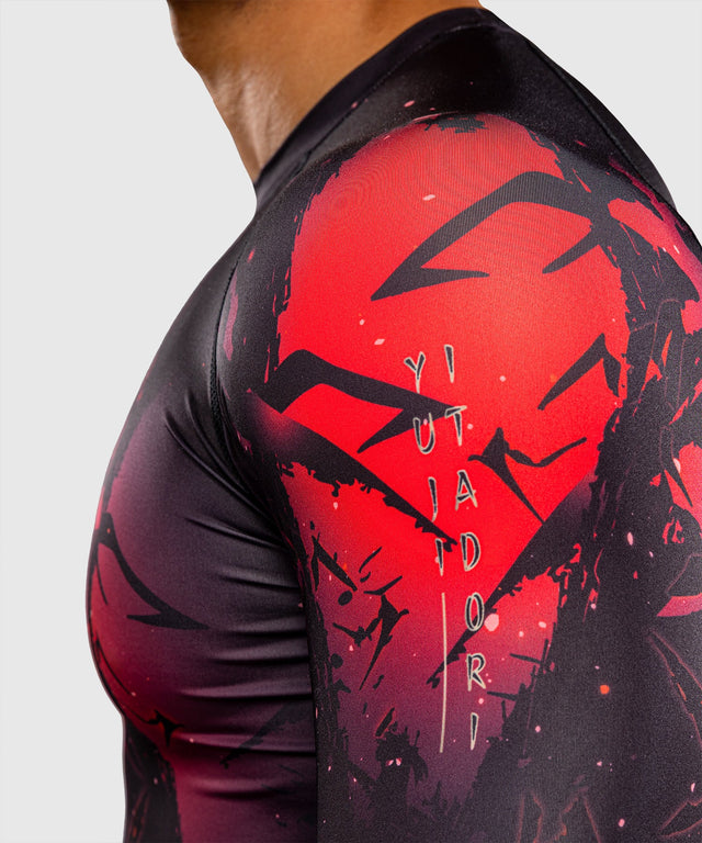 Rashguard Venum x Jujutsu Kaisen Itadori Manches longues – Noir/Rouge