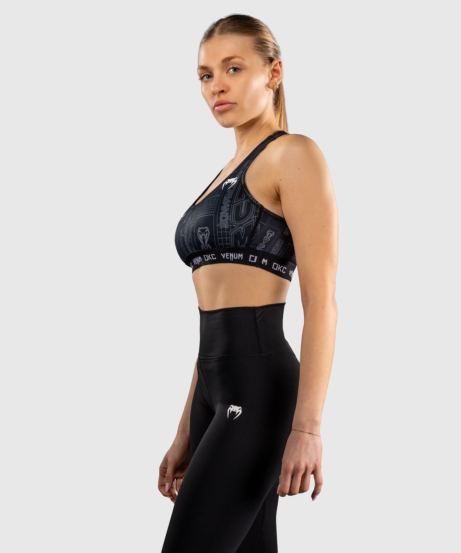 Venum Karate Combat Sports bra – Black/Grey