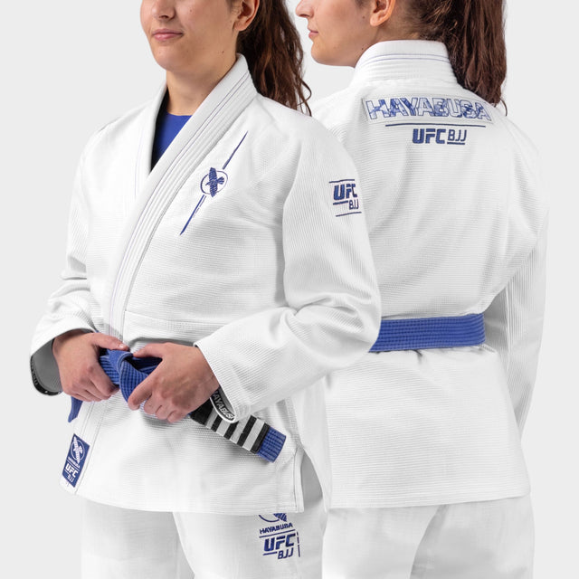 Kimono de BJJ Hayabusa x UFC Jas Lightweight Mujer - Blanco